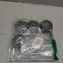 Shepherd 2" Smooth-Rolling Twin Wheel Office Chair Casters, Dual-Wheel Swivel Caster Wheels for Office Chairs, Set of 2, Black