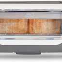 DASH Clear View Toaster - Compact Design with 7 Browning Levels & Clear-View Window, Extra-Wide Slot Large Toaster, 1-Touch Defrost, Reheat & Bagel Functions - Easy Clean Up Crumb Tray (White)