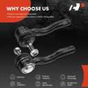 A-Premium 2 x Front Outer Tie Rod Ends, Compatible with Nissan Sentra 2007 2008 2009 2010 2011 2012