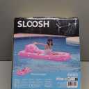 SLOOSH Inflatable Pool Floats with Cooling Water Hole,72" x 38" Daybed Pool Lounger Adults with Cup Holders, Adjustable Backrest Tanning Lounger Chair, Floaties Rafts (Pink)