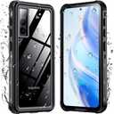 Temdan for Samsung Galaxy S21 Case Waterproof with Built-in Screen Protector 360 Full Body Underwater Case Shockproof Dustproof for Samsung S21 Phone Case Heavy Duty Protective 5G 6.2 Inch Black