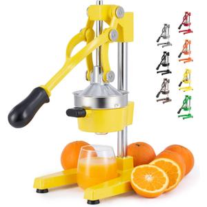 CO-Z Manual Citrus Juicer - Professional Orange, Lemon, Lime & Pom Juice Extractor, Easy to Clean, Yellow