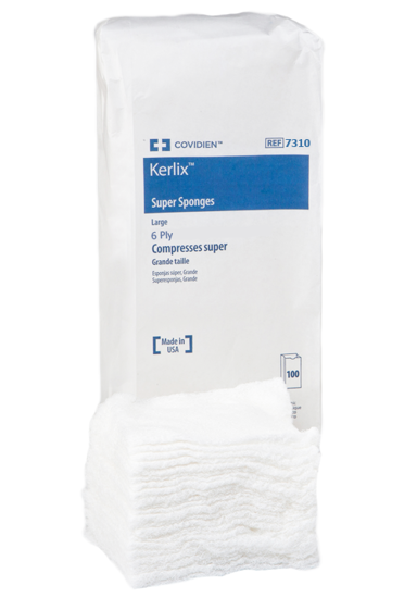 Kerlix Nonsterile Super Sponge Extra-Large 9-3/4" x 10-3/4"(4 Pack) 200