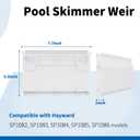 SPX1082CA Pool Skimmer Basket & SPX1082K Pool Skimmer Weir Door Compatible with Hayward & Aladdin B-152 Skimmer Models SP1082 SP1083 SP1084 1085 1086 SP1075 1075T 1076 1077 (White)