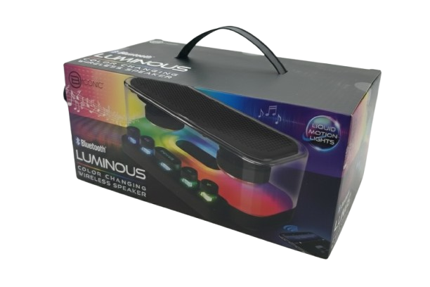 Bionic Clear Luminous Speaker W/FM BLK