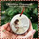 2 x Memorial Jesus Baby Ornaments - Miscarriage Gift Ornament for Loss of Baby, Infant - in Loving Memory Decoraton - Catholic Religious Keepsake, Sympathy Home Decor for Christians Mom & Dad