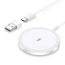Magnetic Wireless Magsafe Charger iPhone: Charging Pad for iPhone 17-12 Series & AirPods Pro 4-2, Strong Magnet, Dual Ports, Case-Friendly, Lightweight for Travel Home Office Nightstand Desk