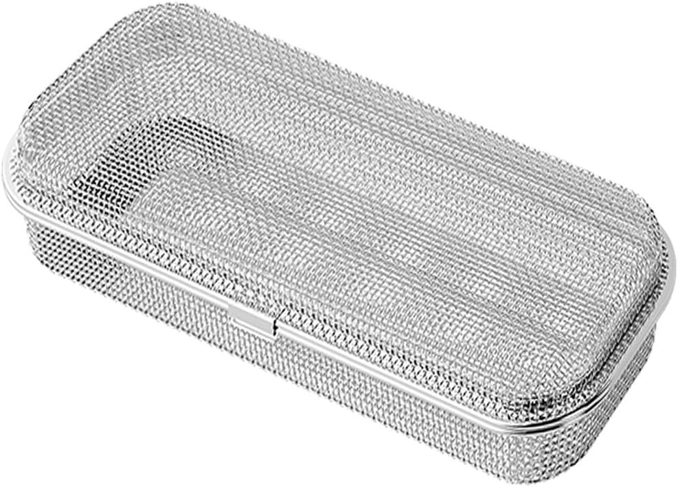 HOZETOKE Dishwasher Basket, 18/8 FoodGrade Stainless Steel Dishwasher Basket for Small Item, Bottle Accessories, Scoops, Forks Cleaning, Small