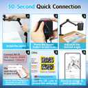 Art Projector for Tracing and Drawing - 5G WiFi & App-Free Web Control - Digital Sketch Projector with Stable Stand for Artists, Cookie Decor - Compatible with iOS/Android, Supports Online/Offline