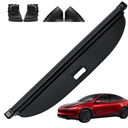 AUXKO Retractable Cargo Cover for Tesla Model Y Juniper 2026, Carbon Fiber