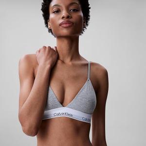 Calvin Klein Women's Modern Cotton Lightly Lined Triangle Wireless Bralette M