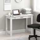 Furinno Jaya Writing Desk with Drawer, White