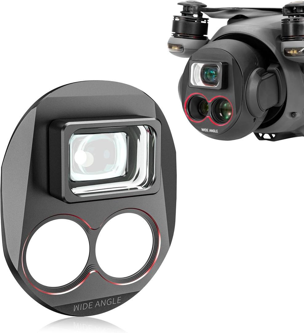 STARTRC Wide Angle Lens for Mavic 4 Pro,110 Wide-Angle Lens Compatible with DJI Mavic 4 Pro Accessories, Magnetic Attach/Multi-Coated/Optical Glass