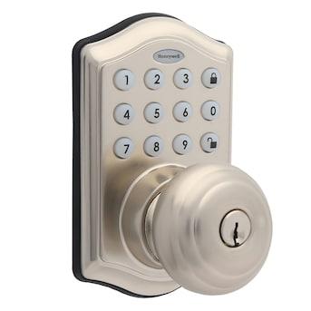 Honeywell Satin Nickel Electronic Knob and Keypad
