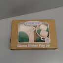 TYRY.HU Play Kitchen Accessories, 11Pcs BPA Free Silicone Pretend Play Food Sets,Play Kitchen Set,Play Kitchen Cooking Utensils Pots & Pans,Pretend Role Play Cooking Toys Gifts for Toddlers 1-3,Green