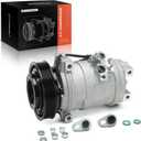 A-Premium A/C Compressor with Clutch Compatible with Chrysler Pacifica 3.5L 2004-2006, 10S17C Style, 6 Grooves