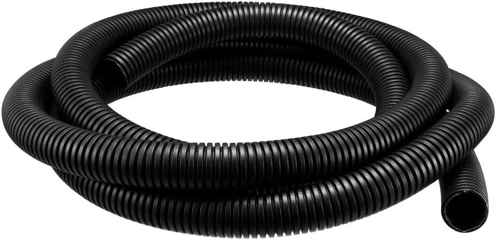 Corrugated Tubing Not-Split Flexible Bellows Tube Pipe Preservative for Electric Conduit Liquid Black PE Plastic