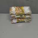 3 x 36 Pieces Glitter Metallic Fringed Noisemakers Musical Party Blowers Blowouts Whistle Party Blow Horns for New Years Birthday Party Supplies Sporting Event Celebrations (Pink, Blue)