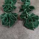 KPOSIYA Christmas Bow Napkin Rings Set of 8, Green Bow Napkin Rings,Chic Velvet Bowknot Napkins Holders for Dinning Table SettingWinter Festive, Christmas, Banquet, Party,Thanksgiving