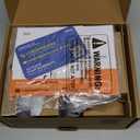 Veise VE018 Smart Knob Handle Lock - Fingerprint, App Control, Keyless Entry for Front Door and Bedroom, Electronic Digital Keypad, Auto Lock, Remote Access Sharing, IP55 Weatherproof, Satin Nickel