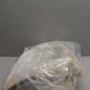 95L Striped Laundry Hamper with Leather Handles,Large Foldable Laundry Basket for Clothes,Cotton Rope Storage Bin for Blankets,Woven Clothes Basket for Bedroom,Beige Stripes (95L/25.1Gal, Brown&White)