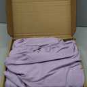 Amazon Basics Lightweight Super Soft Breathable Brushed Microfiber 4-Piece Sheet Set with 14-Inch Deep Pockets, Wrinkle Resistant, Queen, Frosted Lavender, Solid