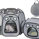 Portable Cat Playpen- Large Foldable Cat Tent for Indoor and Outdoor, Play Enclosure for Kittens and Small Dogs, Pet Houses & Condos & Cage