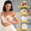 Double Sided Sticky Bra Inserts Reusable Ultra Push Up Lift Invisible Self Adhesive Bra Pads for Bikini Swimsuit Strapless Dress X-Large Skin Tone (XL)
