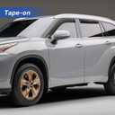 Window Visors Rain Guards for 2020-2026 Toyota Highlander, Out-Channel Window Vent Wind Deflectors Visors Shades for 20 21 22 23 24 25 Highlander