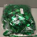 Prashent 2 Pack St Patricks Day Tinsel Garland Decoration 66 Feet Hanging Metallic Green Shamrock Garland for Irish Festival Mantle Wall Window Decor