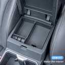 JKCOVER 2PCS Center Console Hidden Box Organizer Tray Compatible with 2024 2025 2026 Toyota Tacoma Accessories Armrest Secret Compartment And Armrest Tray Organizer