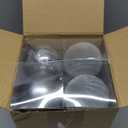 Soulchen 42 Pcs Velvet Christmas Ornaments Set Flocked Grey Christmas Ball Ornaments Hanging Shatterproof Xmas Ball Decor with 5 Styles in 3 Sizes for Xmas Tree Holiday Indoor Outdoor Home Decor