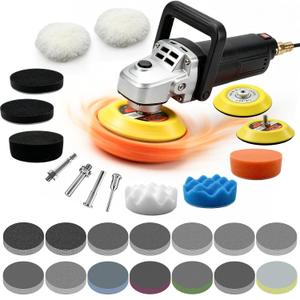 Wet Dry Sanding Discs Polishing Kit 3 Inch 154PCS Hook and Loop Pads
