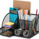 Mr. Pen- Mesh Desk Organizer, Black, Pen Holders Organizers, Desk Pencil Organizer, Pen Holder, Pencil Holder