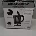 Elite Gourmet EKT8690 1.7L Electric Tea Kettle 1500W Hot Water Heater Boiler BPA-Free, Fast Boil, Water Level Window and Auto Shut-Off, Black