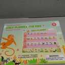 Euclidean Cube Weekly Planner for Kids - Magnetic Behavior Board Calendar with 237 Magnets, Storage Box, Easels, Hooks, Cord & Pen - Daily Routine and Chore Chart - Visual Schedule for Kids 3+ (Animal Theme)