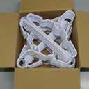 60 Pack Plastic Kids Hangers - Baby Clothes Hanger for Closet, 11.4 Inch White Toddler Infant Hanger for Nursery Boys and Girls Hangers Kids Size, Non-Slip, Non-Distorting from Stretching