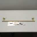 JQK Bath Towel Bar, 27 Inch Brushed Light Gold Towel Rack Bathroom, 304 Stainless Steel Thicken 0.8mm Towel Holder Wall Mount, Useable Length 24 Inch, TB110L24-BG