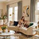 NICETOWN Taupe Velvet Curtains for Bedroom 84 inches Long, Rod Pocket & Back Tab Luxury Room Darkneing Window Treatments Vertical Heavyweight Winter Drapes for Living Room, W52 x L84, 2 Panels
