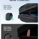 JSAUX Large Capacity Carrying Case for Nintendo Switch 2, Hard Shell Travel Case with 20 Game Card Slots, Storage Bag for Switch 2 and Accessories | Portable & Durable Protective Shell  Black