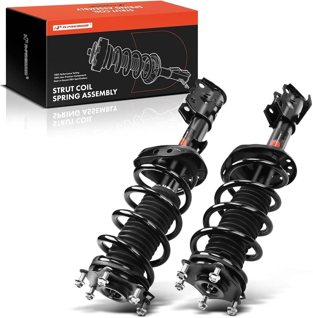 A-Premium Front Complete Struts Compatible with Acura RDX 2007-2012 - 2x Replacement Suspension Shock Absorber with Coil Spring Assembly