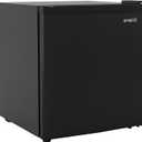 Avanti Mini Fridge 1.6 Cu. Ft. Compact Refrigerator for Dorm, Office & Bedroom, Chiller Compartment, Glass Shelf, Reversible Door with Automatic Defrost, ENERGY STAR, Black