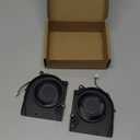 Fleshy Leaf Laptop CPU+GPU Cooling Fan for Dell Alienware M15 R5/R6 Ryzen 5/6 2021 Series, 12V, 4-Pin, 2 Fans