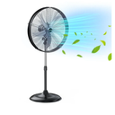 5300 CFM 20" High Velocity Industrial Pedestal Fan, 3-Speed Professional Oscillating Standing Fan with Drum Head, Heavy Duty Metal Fan for Commercial, Warehouse, Garage, UL Listed