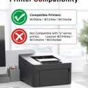 134A Black Toner Cartridges (with Chip) Replacement Compatible for HP 134A 134X W1340A W1340X Toner Cartridges Work with LaserJet 209dw MFP M234dw M234sdw M234sdn Printer (2 Black)