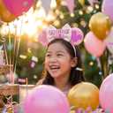 Niskite 8 Year Old Girl Birthday Gift: 8th Birthday Gift Set for Girls | Fuzzy Cat Diary with Lock, Bday Tumbler & Headband - Unique Basket Present for Daughter Granddaughter Niece