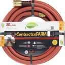 Element ContractorFARM Heavy Duty Watering Hose, 50' Length, 3/4" Diameter, 400+ PSI, Red