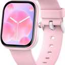 Nyonio Kids Watch with Fitness Tracker No Phone/ APP Needed, 19 Sport Mode, 1.5" DIY Dial, IP68 Waterproof, Sleep Monitor, Pedometers, Heart Rate, Great Birthday Gift for Boys Girls Teens 6-14 (Pink)