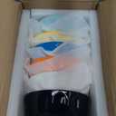 amhomel 6-Piece 24 Ounce Ceramic Soup/Cereal/Rice/Dessert Bowls, Lead-Free, Dishwasher & Microwave Safe (Multicolor)