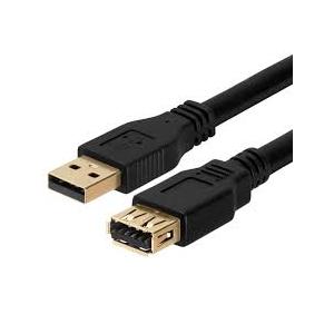 GE USB Extension Cable A Male and A Female - Black, 10ft